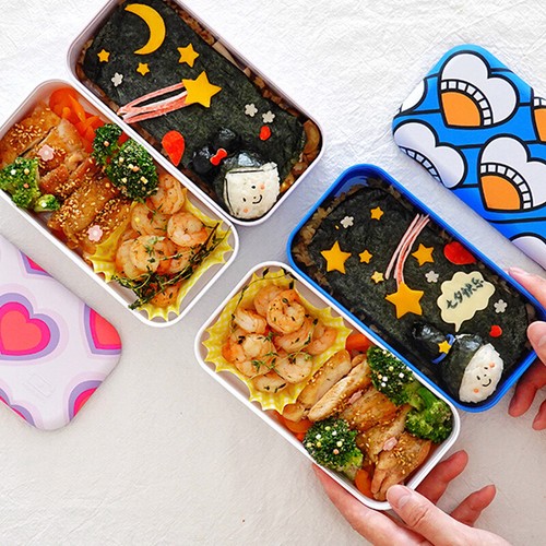 Monbento Mb Original Graphic 1L Lunch Bento Box Food Container - Heart Hunter - Picture 4 of 7
