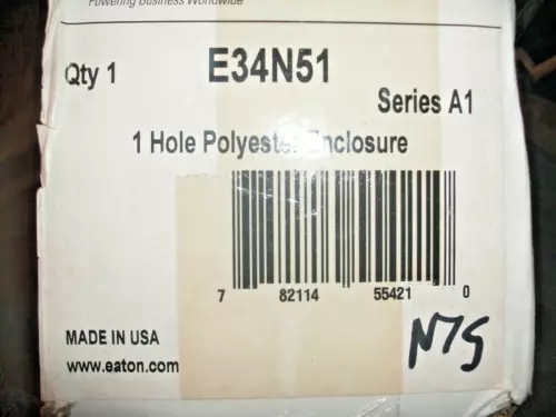 EATON E34N51 1 HOLE POLYESTER ENCLOSURE