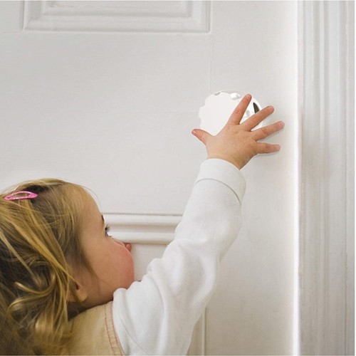 Door Knob Cover Ball Shape Safety Lock Cover Handle Sleeve Home Accessory - Picture 2 of 8