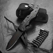 18-in-1 Multi Tool Knife Outdoor Folding Pocket Pliers Bottle Opener with Sheath