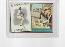 2010 TOPPS ALLEN & GINTER BASEBALL THIS DAY IN HISTORY C.C. SABATHIA #TDH20