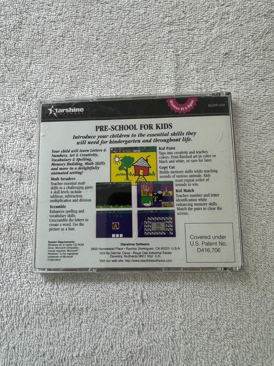 PalKids Pre-schooler DVD CD-ROMセット Pre School 4 Kids For Ages 3-7 PC Cd-Rom | eBay