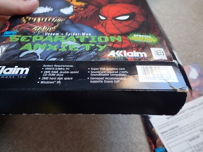 Separation Anxiety Spider-Man & Venom (PC CD) Big box incl comic
