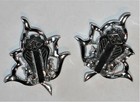 Vintage Demi Parure Pin Matching Earrings Set Red AB Rhinestones Grapes 1959 — photo 6