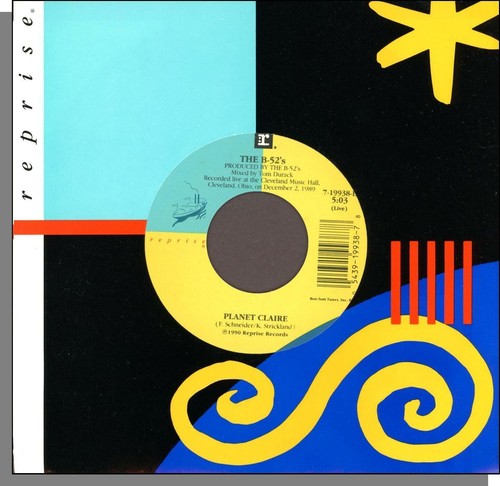 The B-52's - Deadbeat Club + Planet Claire - 1989 Reprise 7" 45 RPM Single! - Foto 2 di 3