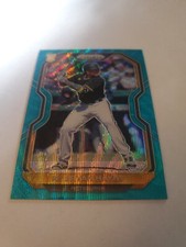 2021 Prizm Ke'Bryan Hayes Teal Wave Prizm Tier II Rookie RC #113 Pirates 