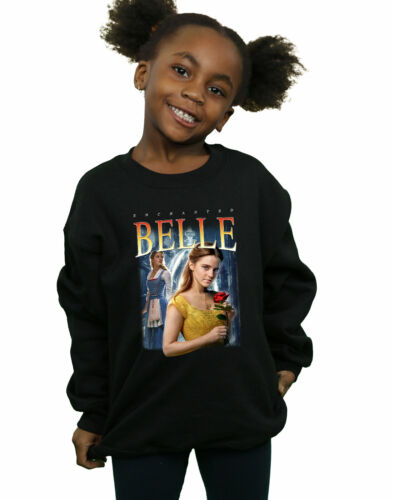 Disney Girls Beauty And The Beast Belle Montage Sweatshirt - Picture 1 of 4