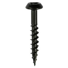 Timco Rainwater Screws Gutter PZ Low Profile Pan Exterior Black 5.0x25 - 400 Pcs