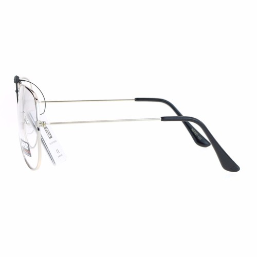 Metal Clásico Aviador Gafas Lentes Transparentes Unisex Moda Gafas UV 400 - Imagen 16 de 20