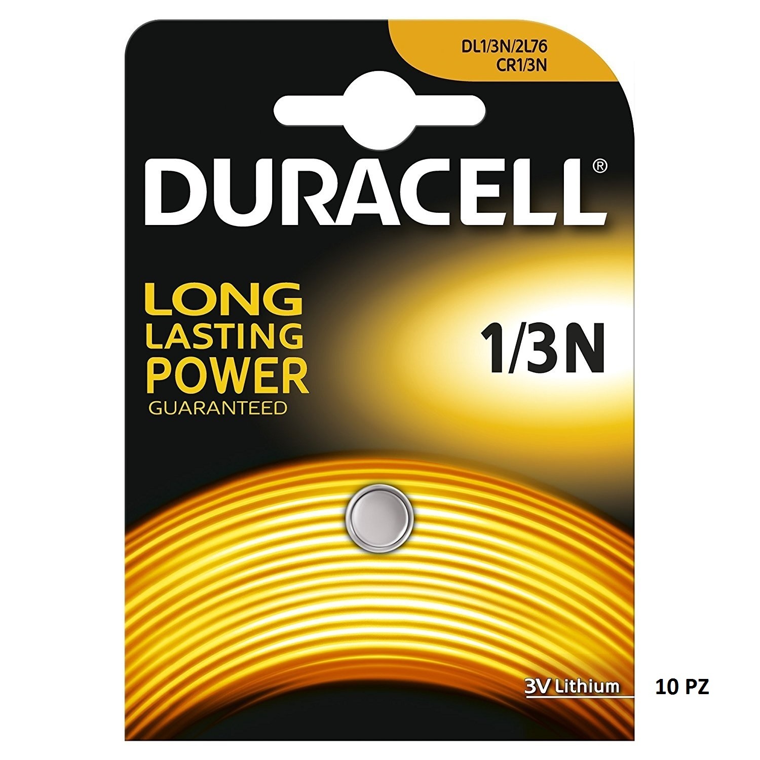 DURACELL 1/3N BATTERIA AL LITIO A POTENZA ELEVATA 10 PZ