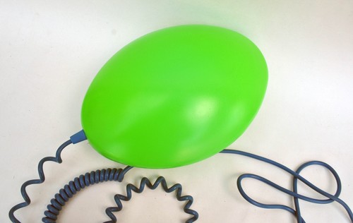 Vintage IKEA Löv lamp, UFO Balloon lamp green blue - Picture 3 of 7