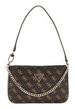 GUESS Noelle Mini Top Zip Shoulder Bag Schultertasche Tasche Brown dunkelbraun