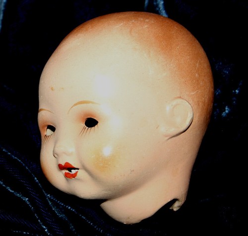 Antique Vtg Doll Head Dream Baby composion size see photos - Picture 2 of 6