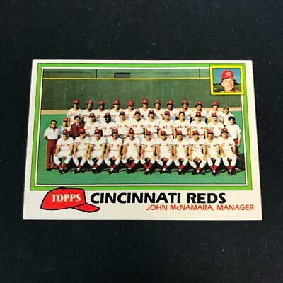 @JU41) 1981 Topps #677 Cincinnati Reds Team Checklist EXMT 