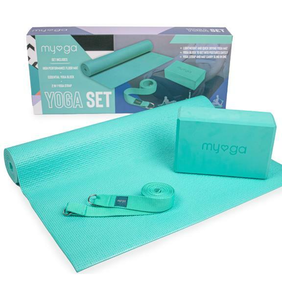 Myga+Yoga+Starter+Kit+for+Beginners++Turquoise for sale online eBay
