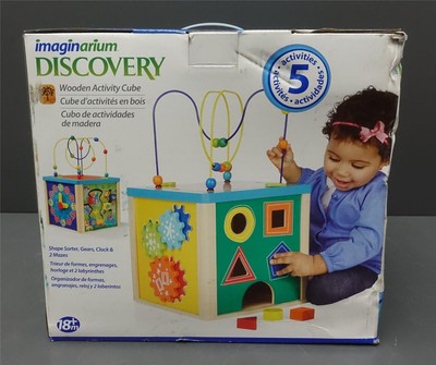 imaginarium discovery wooden activity cube