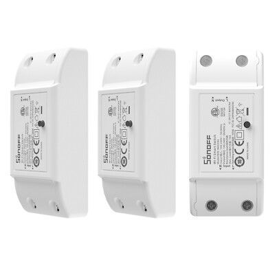 3 Stück Sonoff Basicr4 WIFI WLAN Smart Schalter  Lichtschalter Relais 10A/2400W