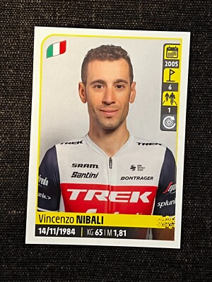 STICKER PANINI VICENZO NIBALI TREK SEGAFREDO # 351 TOUR DE FRANCE 2020 ORIGINAL