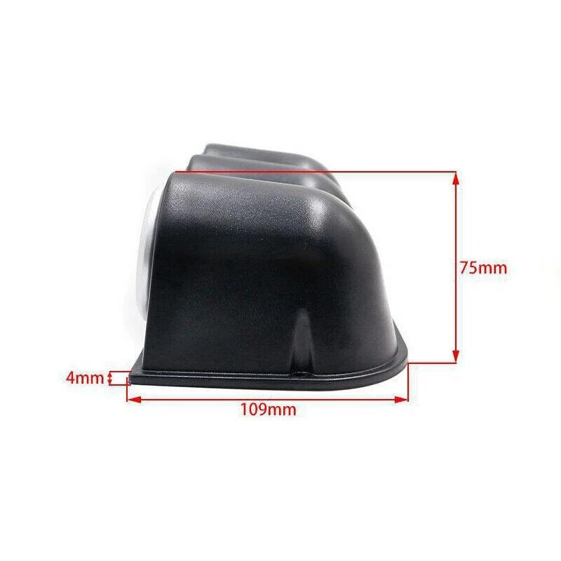 3in1 Instrument Gauge Rack Racing Car Water Temp Temperature Oil Pressure Sensor - Image 4 of 4