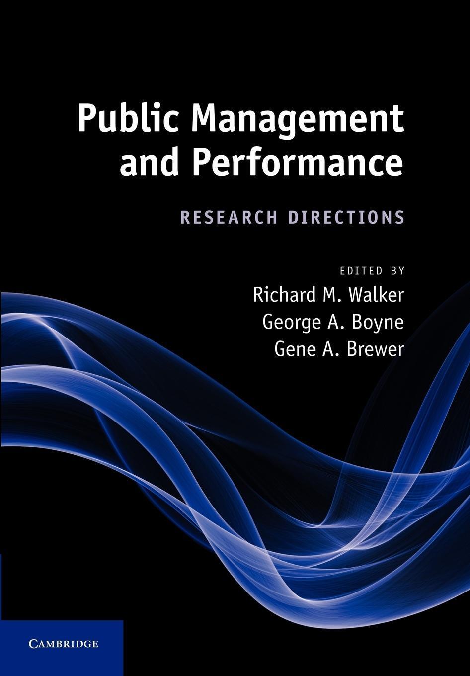 Thumbnail - Richard M. Walker | Public Management And Performance | Taschenbuch |