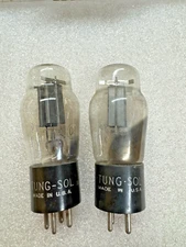 Tung-Sol 80 Matching Pair Rectifier Tubes 280 380