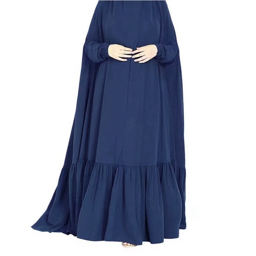 Muslim Women Khimar Overhead Hijab Burqa Prayer Dress Islamic Abaya Dubai Kaftan - Picture 15 of 48