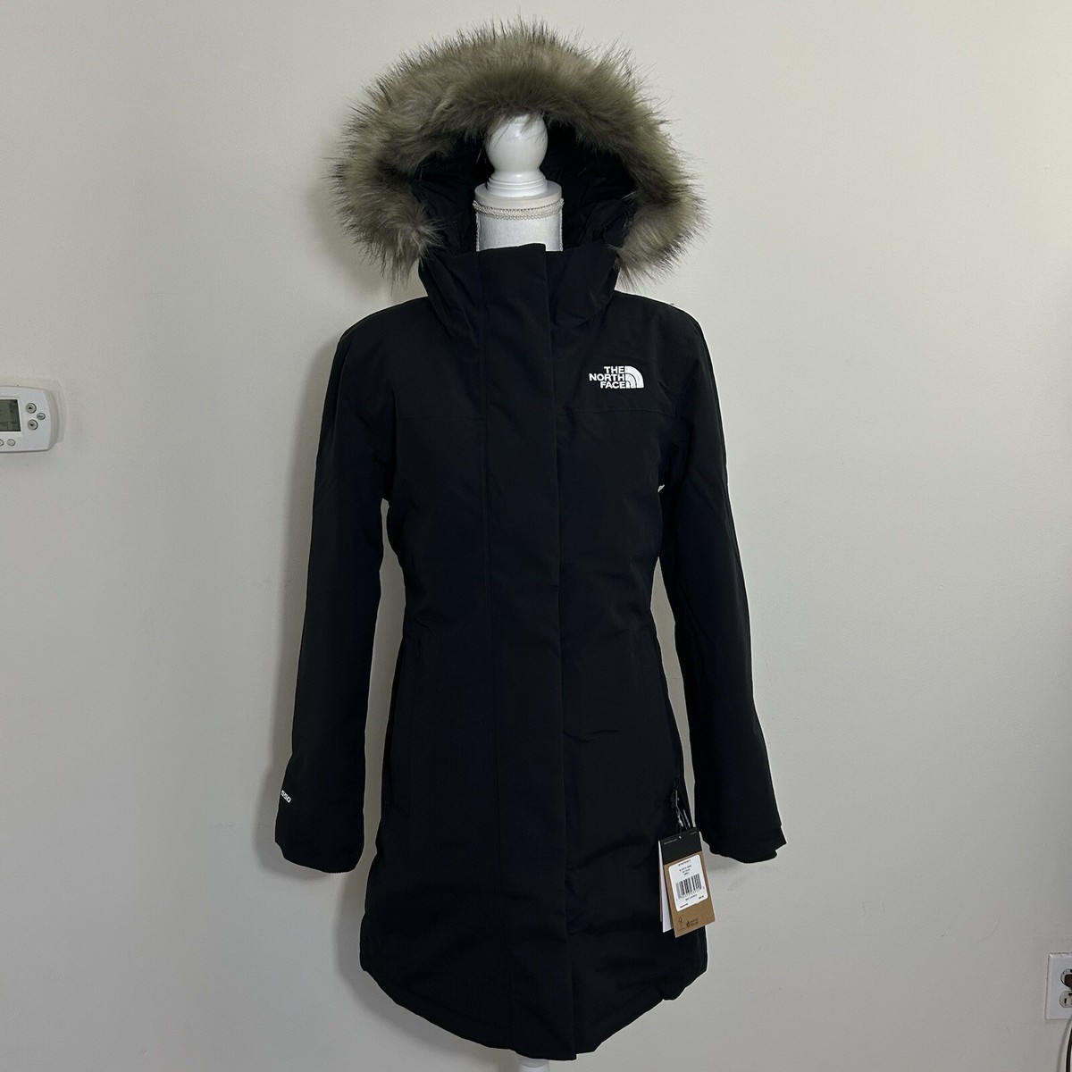 The North Face Women's Arctic Parka Down Coat TNF Black Sz The North Face Women's Arctic Parka Down Coat TNF Black Sz