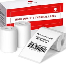 3 Rotoli Etichetta Termica Adesiva Carta Autoadesiva 50x80mm per Phomemo M110