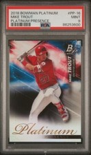 MIKE TROUT 2018 Bowman PLATINUM PRESENCE #PP-16 PSA 9 MINT