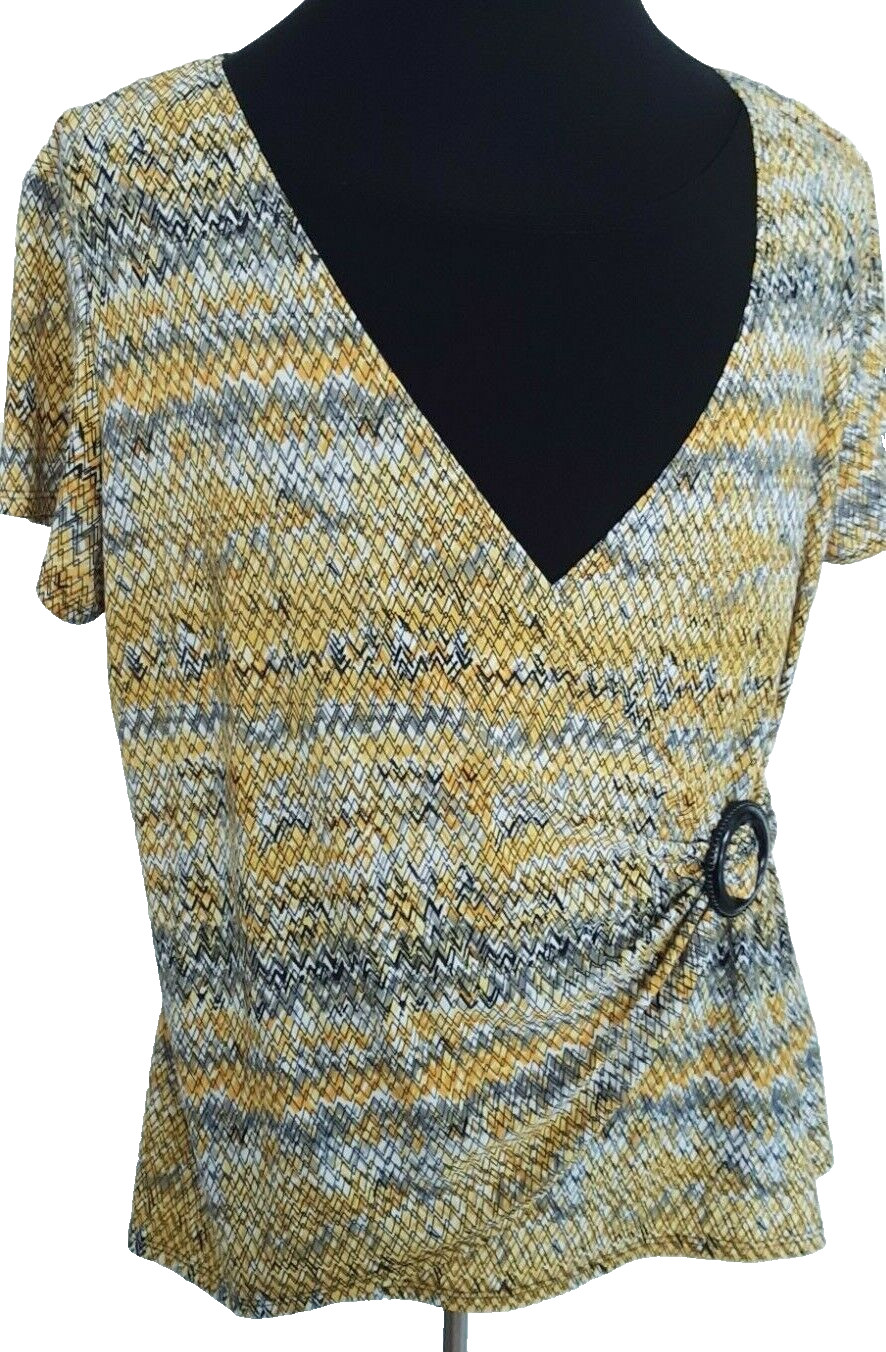 Notations Blouse Womens Size Large Multicolor wit… - image 7