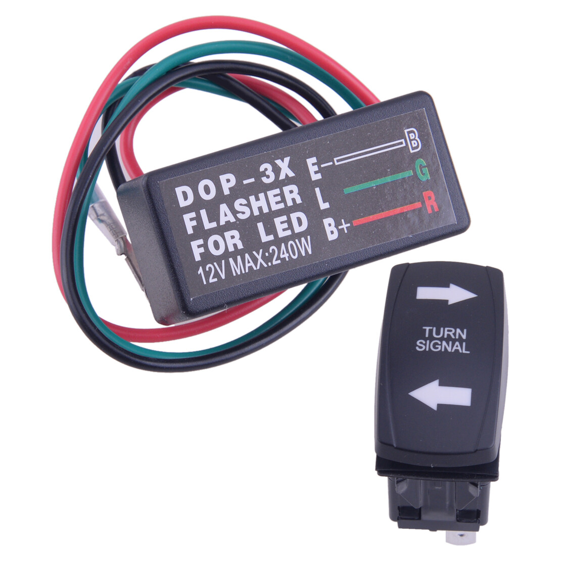 Gebildet Indicator Rocker Switch With Flashing Blue LED On/Off/On UTV ATV Kit Compatible With Tractor Boat Motorcycle Motorhome Offroad Pickup IP67