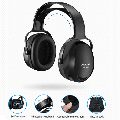 MPOW 36db Noise Reducing Ear Muffs Safety Cancelling Hearing Protection Shooting - Picture 3 of 12