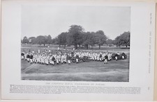 1896 Burenkrieg &Auml;ra Calcutta Seestreitkr&auml;fte Parade Druck
