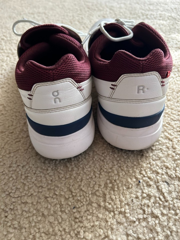 On Cloud The Roger Men's Size 12 White Red Advantage Classic Tennis