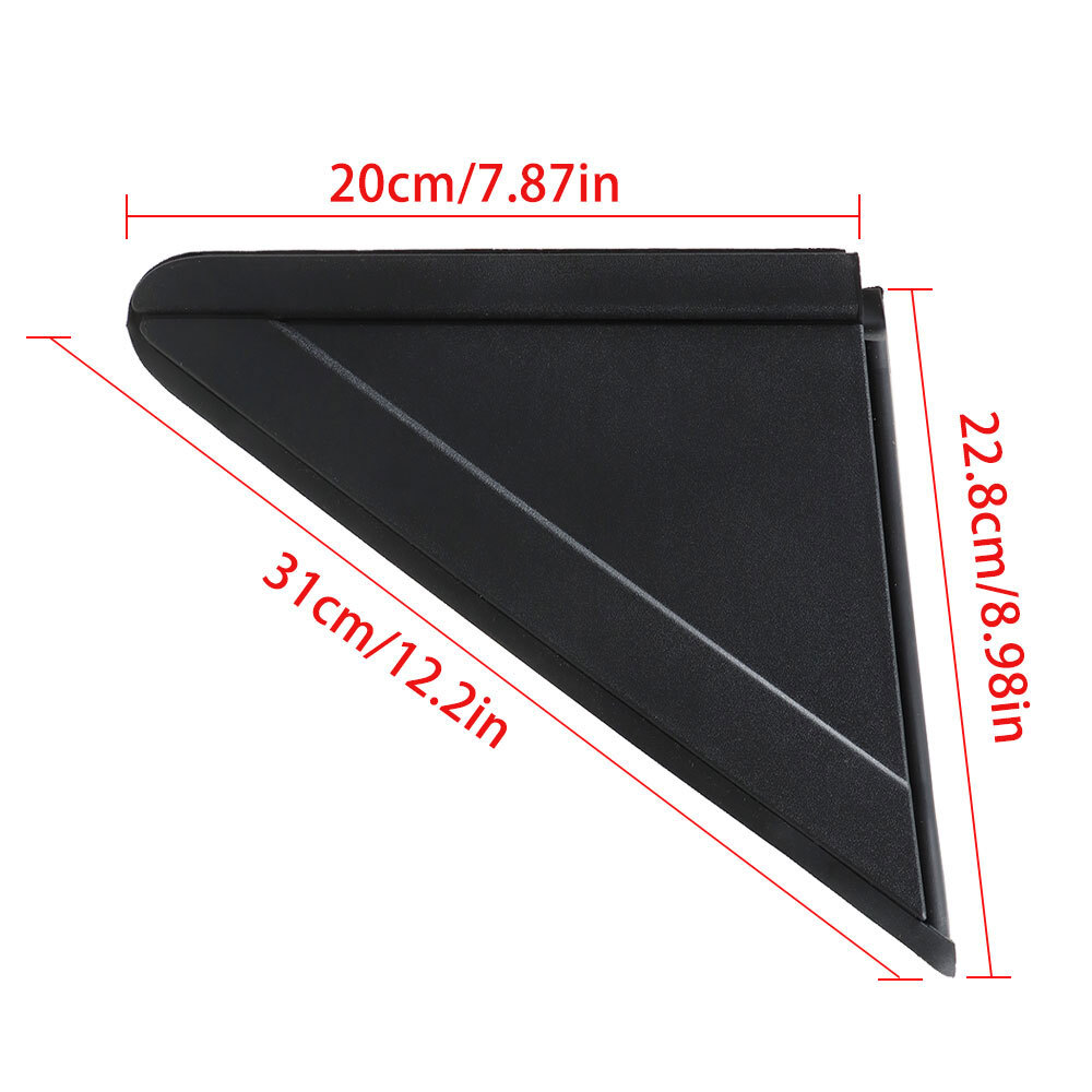 TQPONLY Modanatura Specchio Lato Destro Per Dodge Grand Caravan 2008-2020 E Chrysler Town & Country – Sostituisce 1AN69RXFAB, Copertura Triangolare In Plastica
