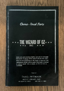 The Wizard of Oz Chorus - Vocal Parts TAMS-WITMARK Music Library Inc.Soft Cover