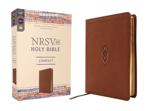 NRSVue, Holy Bible, Compact, Leathersoft, Brown, Comfort Prin... - 9780310466017