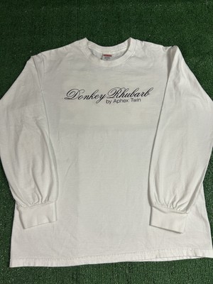 Supreme Aphex Donkey Rhubarb Long Sleeve L/S Tee SS25 White Sz