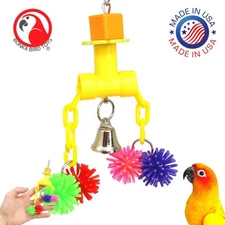 1934 Tug Tug Bird Toy Parrot cage Craft Toys Cages Cockatiel Budgie Lovebird