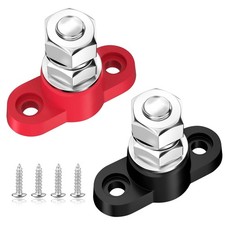 12V Power Distribution Block 3/8" Single Stud M10 Insulated Battery Post Junctio