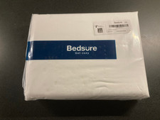 Bedsure White Duvet Cover Queen Size - 3 Pieces Prewashed Cotton-Like Polyester