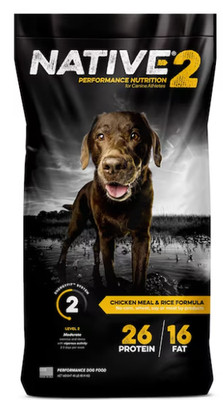 Native Trails NATIVE Performance Adult Dog Food Chicken Meal Rice Level 2 Weight