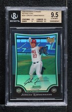 2009 Bowman Chrome Refractor Jordan Zimmermann #201 BGS 9.5 GEM MINT 1m2q