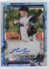 2021 Bowman Sapphire Edition Aqua Refractor 67/99 Max Meyer #BSPA-MM Auto 06z2