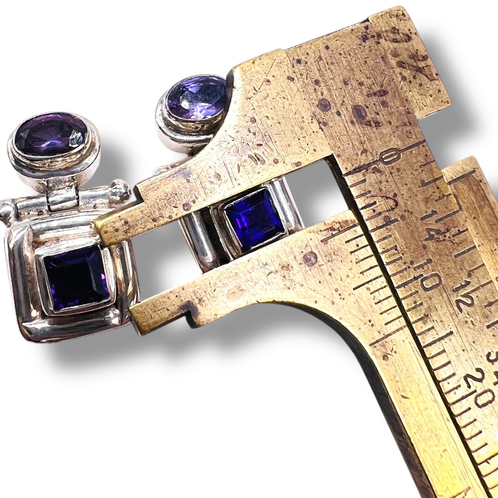 Amethyst Designer Earrings 925 Sterling Silver - … - image 6