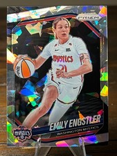 2025 Panini WNBA Prizm #84 Emily Engstler Ice Prizm Washington Mystics