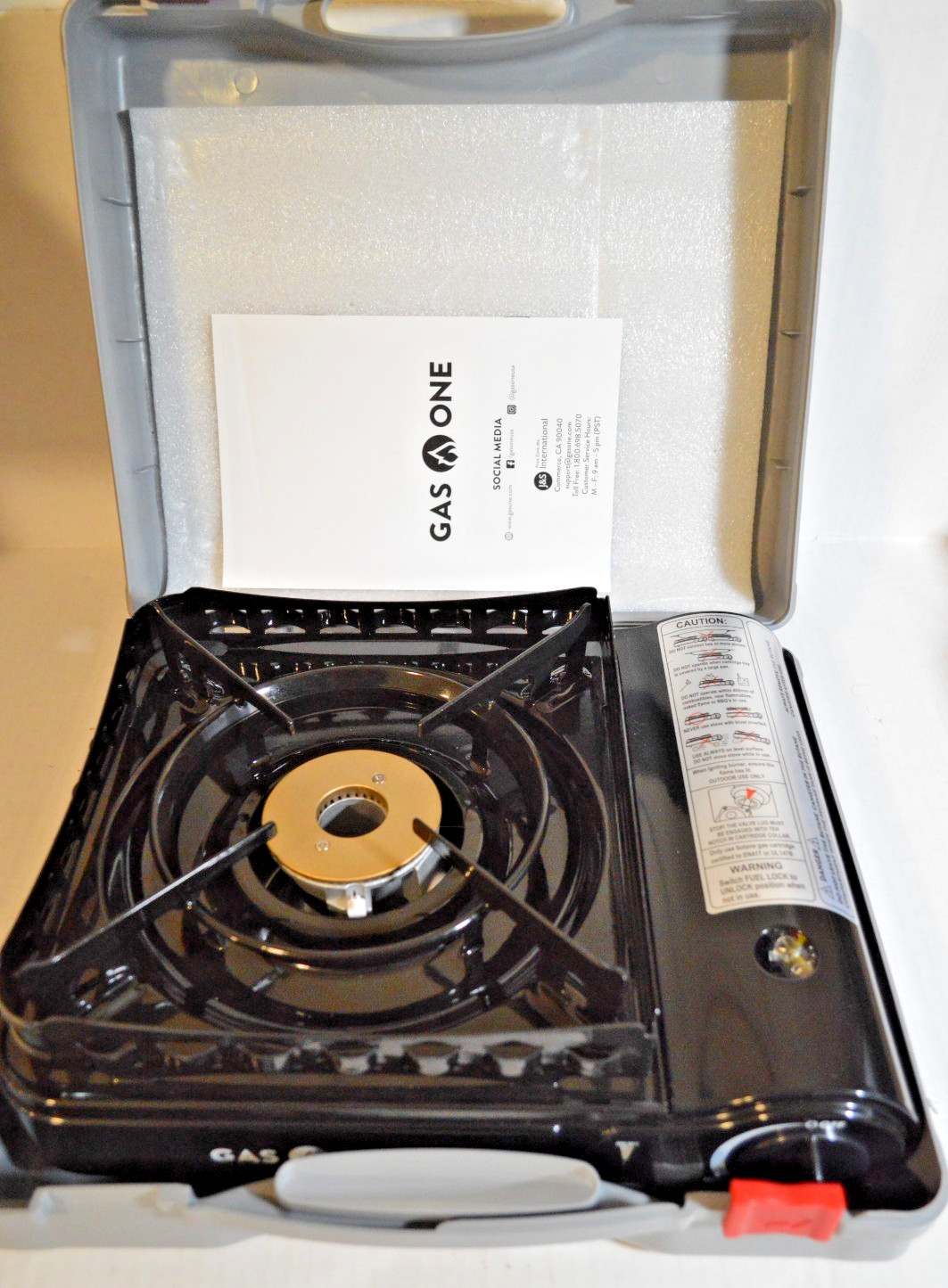 GAS ONE GS-3900PB DUAL Gas Butane Propane Portable 15,000 BTU Gas Stove
