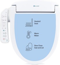 Brondell SE400 Electric Bidet Toilet Seat Heated Oscillating Nozzle Warm R022