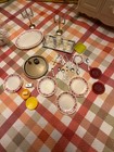 Vintage 1978 Sindy  Dining Table & Chairs Set Buffet  Doll Furniture #1235 — photo 2