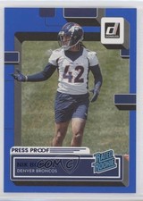 2022 Panini Donruss Rated Rookie Press Proof Blue Nik Bonitto #380 0ma6
